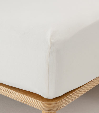 Linen Fitted Sheet Set - Natural