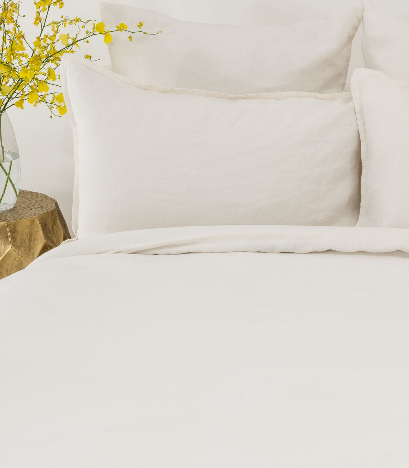 Linen Quilt Cover Set - Natural