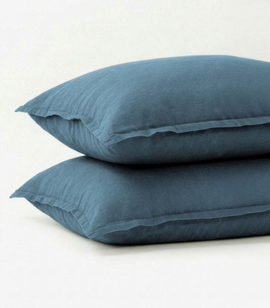 Linen Pillow Case - Indian Teal