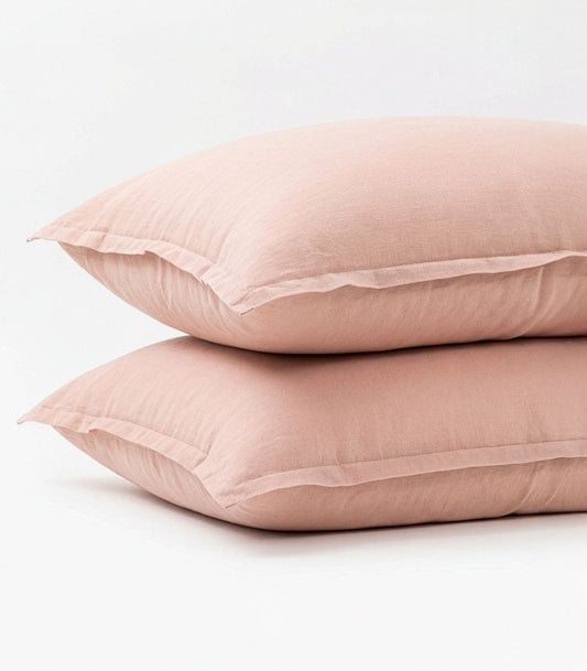 Linen Pillow Case - Terracotta Blush