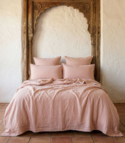 Linen Pillow Case - Terracotta Blush