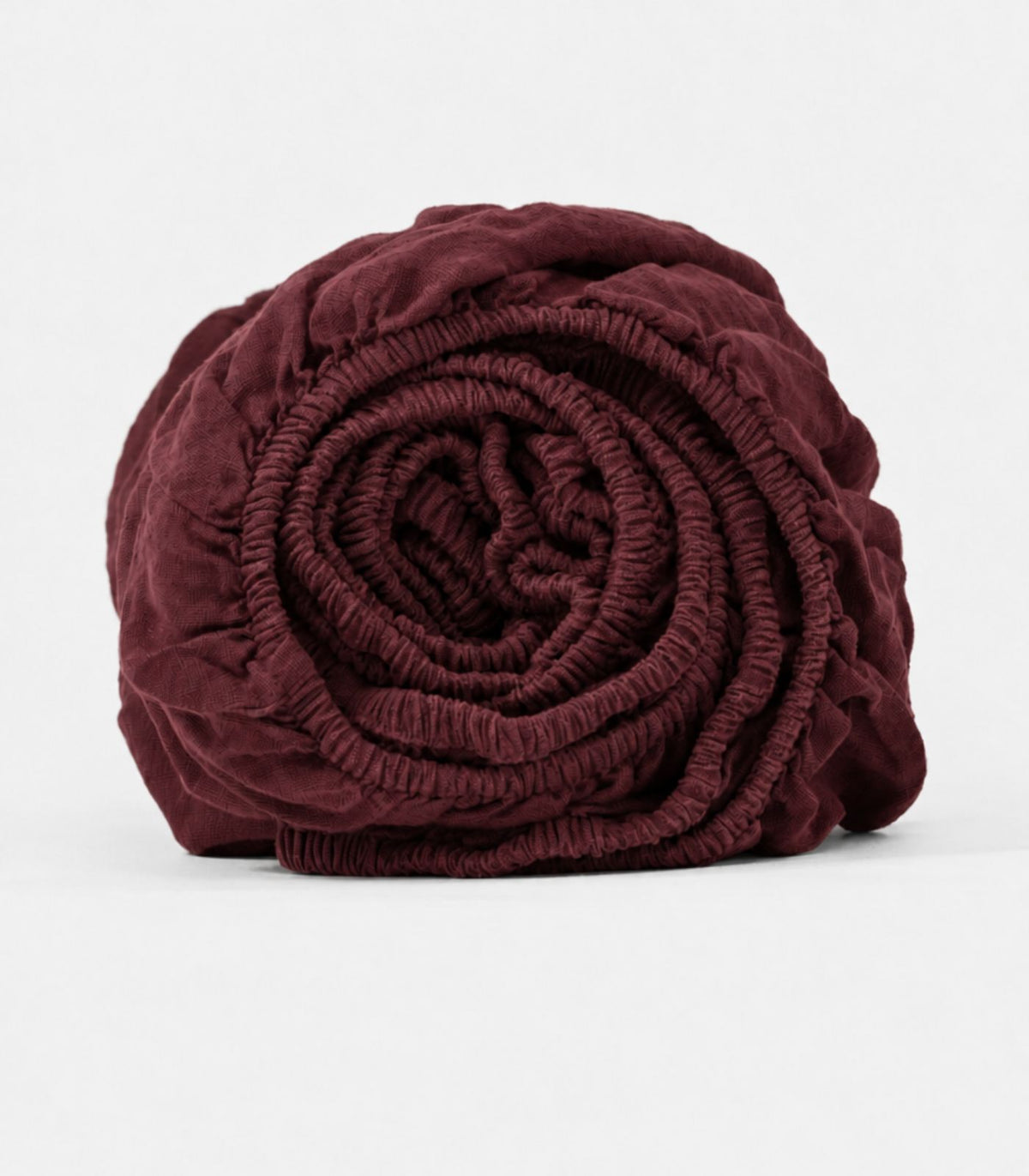 Linen Fitted Sheet - Plum
