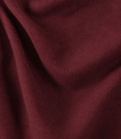 Linen Quilt Cover Set - Plum
