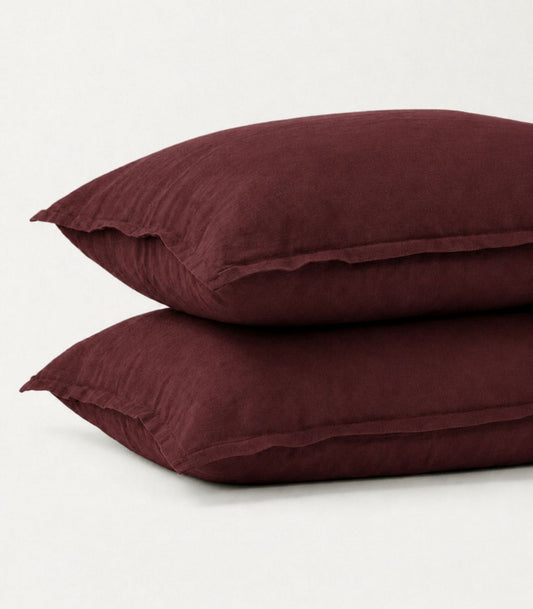 Linen Pillow Case - Plum