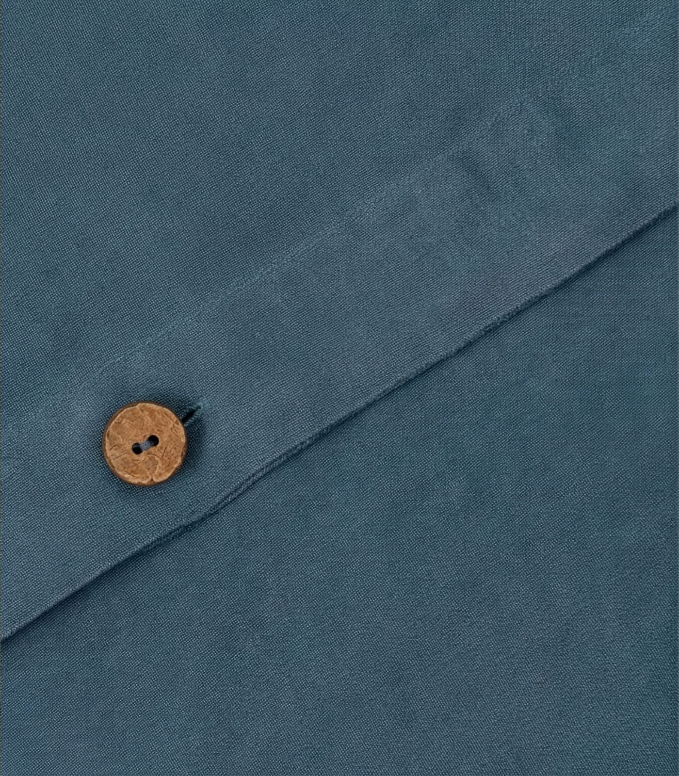 Linen Quilt Cover Set - Indian Teal