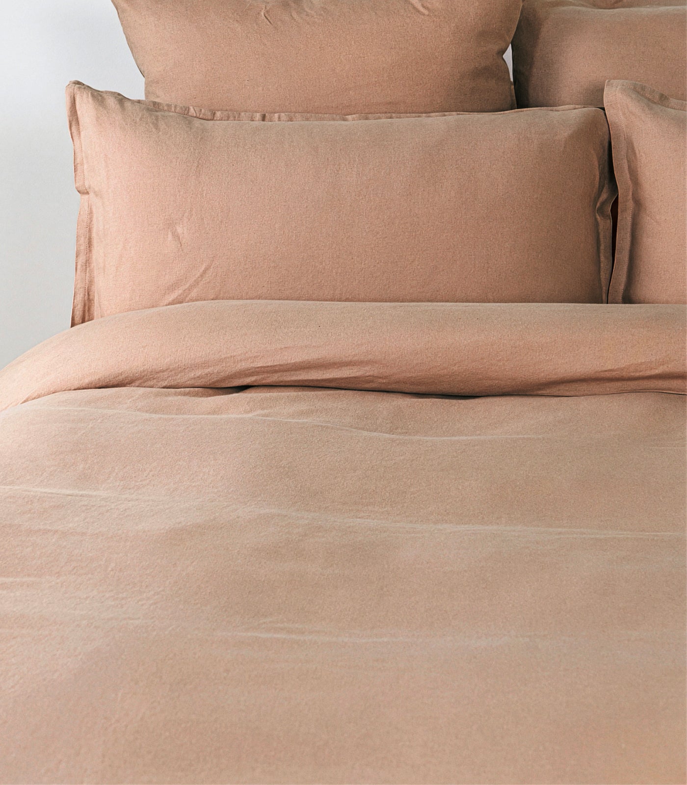 Linen Quilt Cover Set - Terracotta Blush