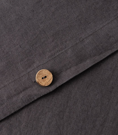 Linen Quilt Cover Set - Ash