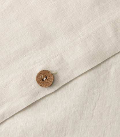 Linen Quilt Cover Set - Natural