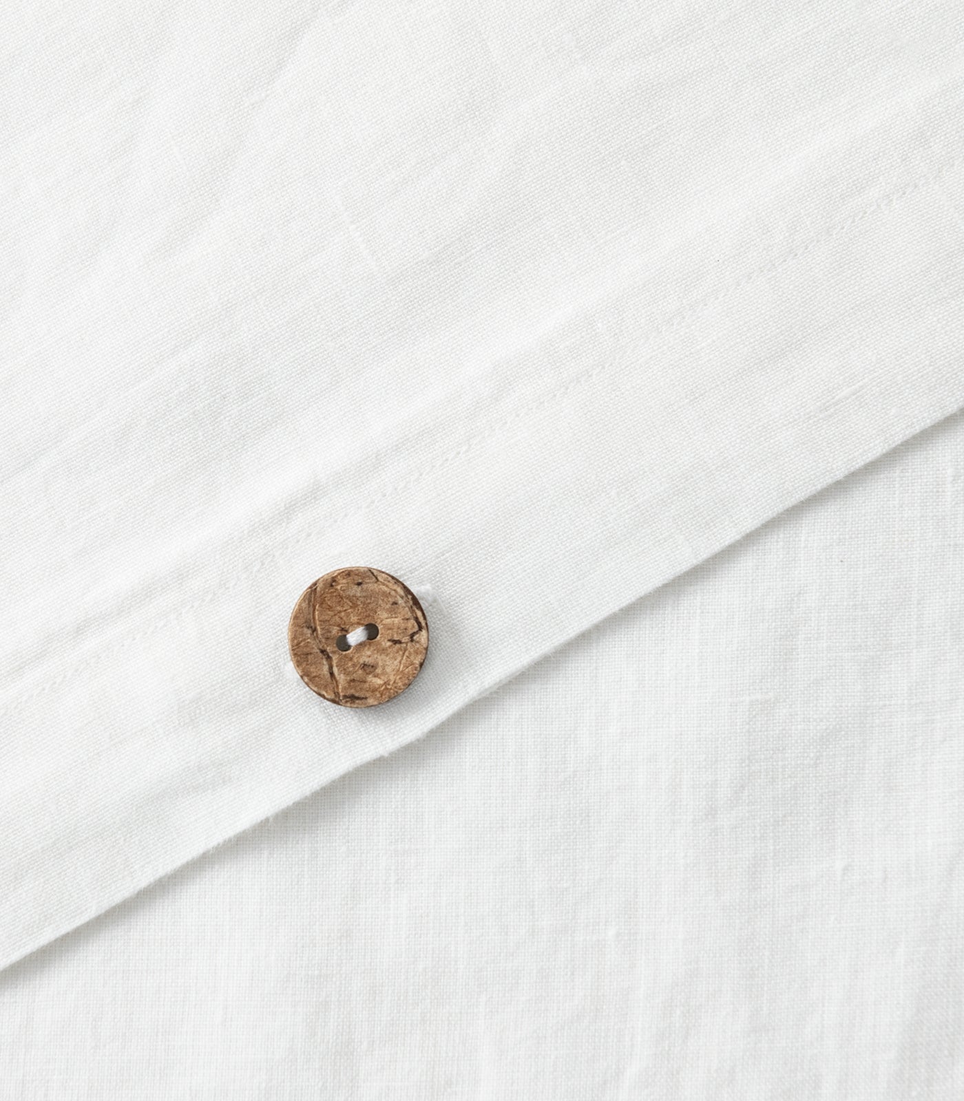 Linen Quilt Cover Set - White