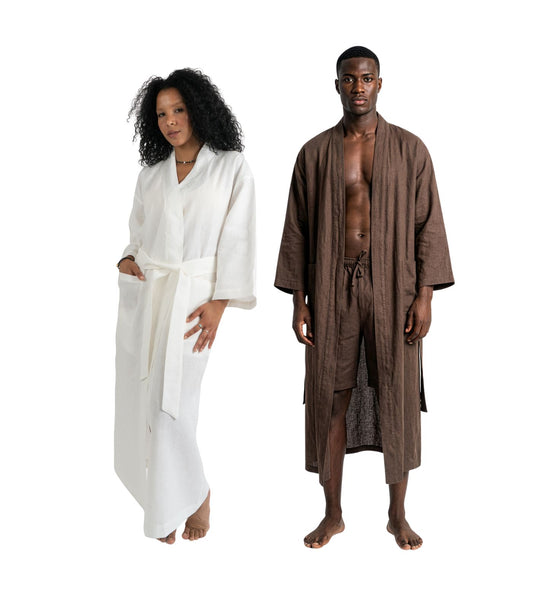 Organic Linen Robe (2 pack)
