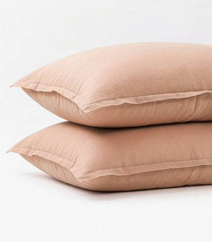 Linen Pillow Case - Terracotta Blush