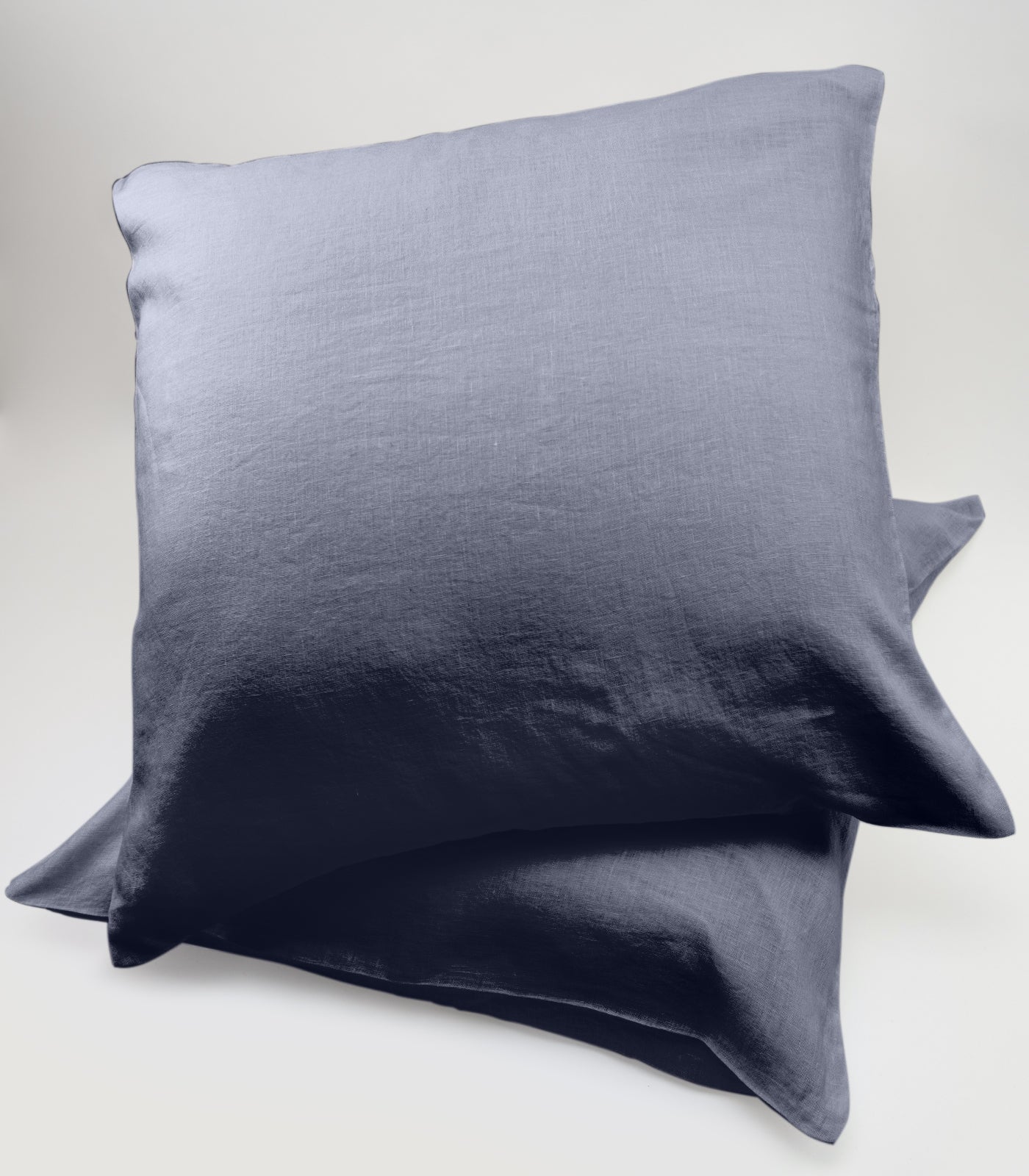 Linen Pillow Cases (pair) - European - Metallic Blue