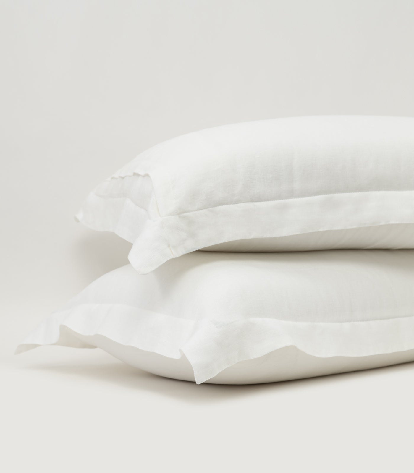 Bhumi Organic Cotton - Linen Pillow Cases (Pair) - White