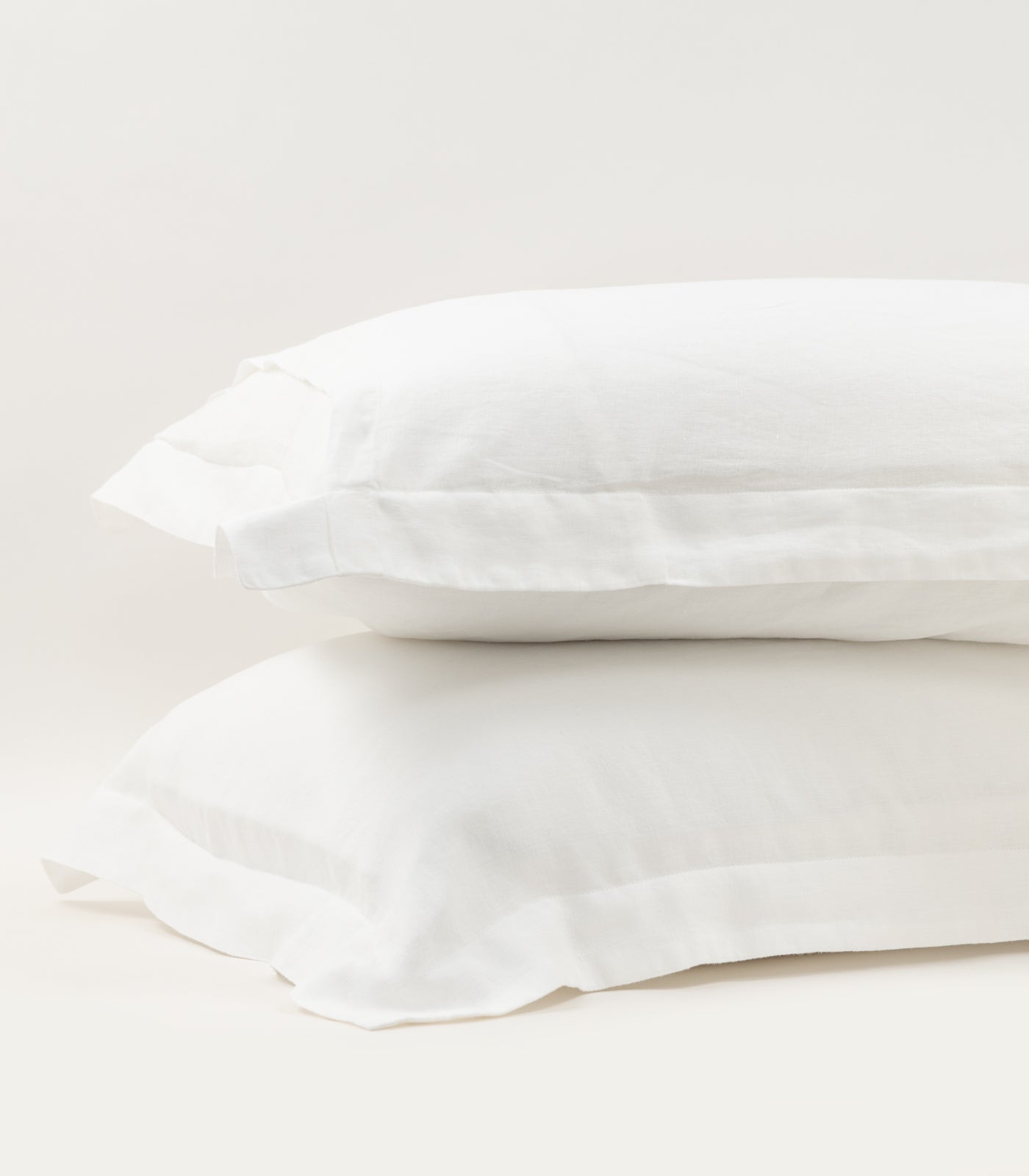 Bhumi Organic Cotton - Linen Pillow Cases (Pair) - White