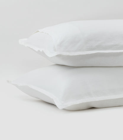 Linen Pillow Case - White