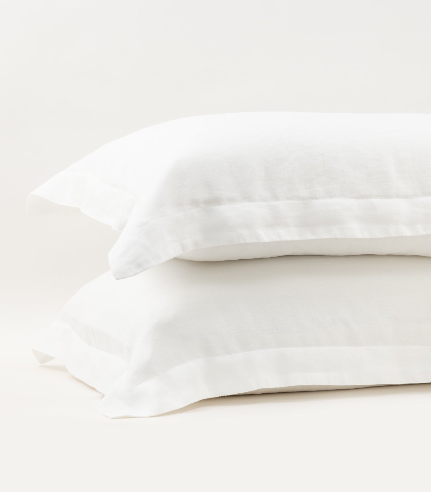 Bhumi Organic Cotton - Linen Pillow Cases (Pair) - White