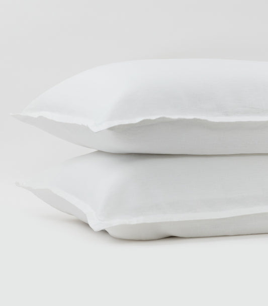 Linen Pillow Case - White