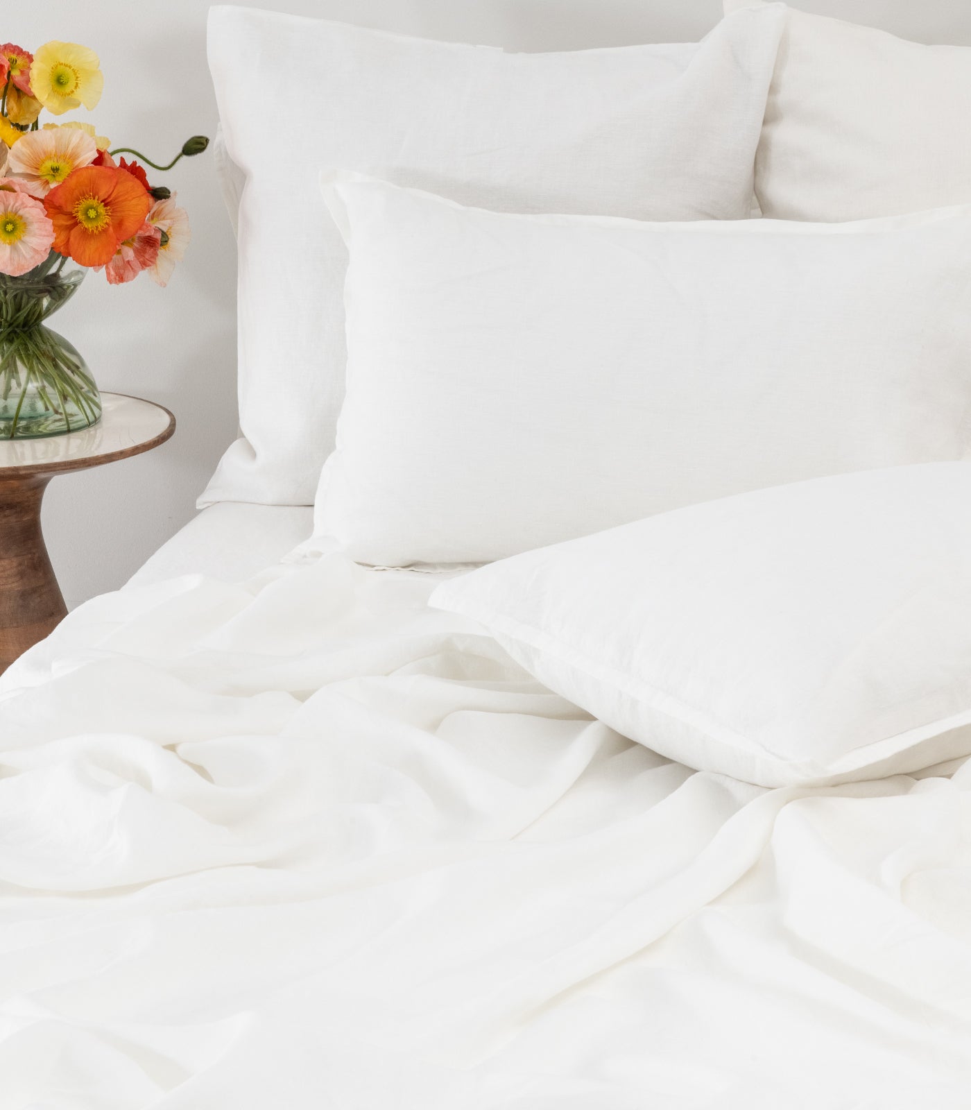 Linen Sheet Set - White