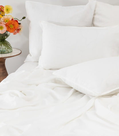 Linen Sheet Set - White
