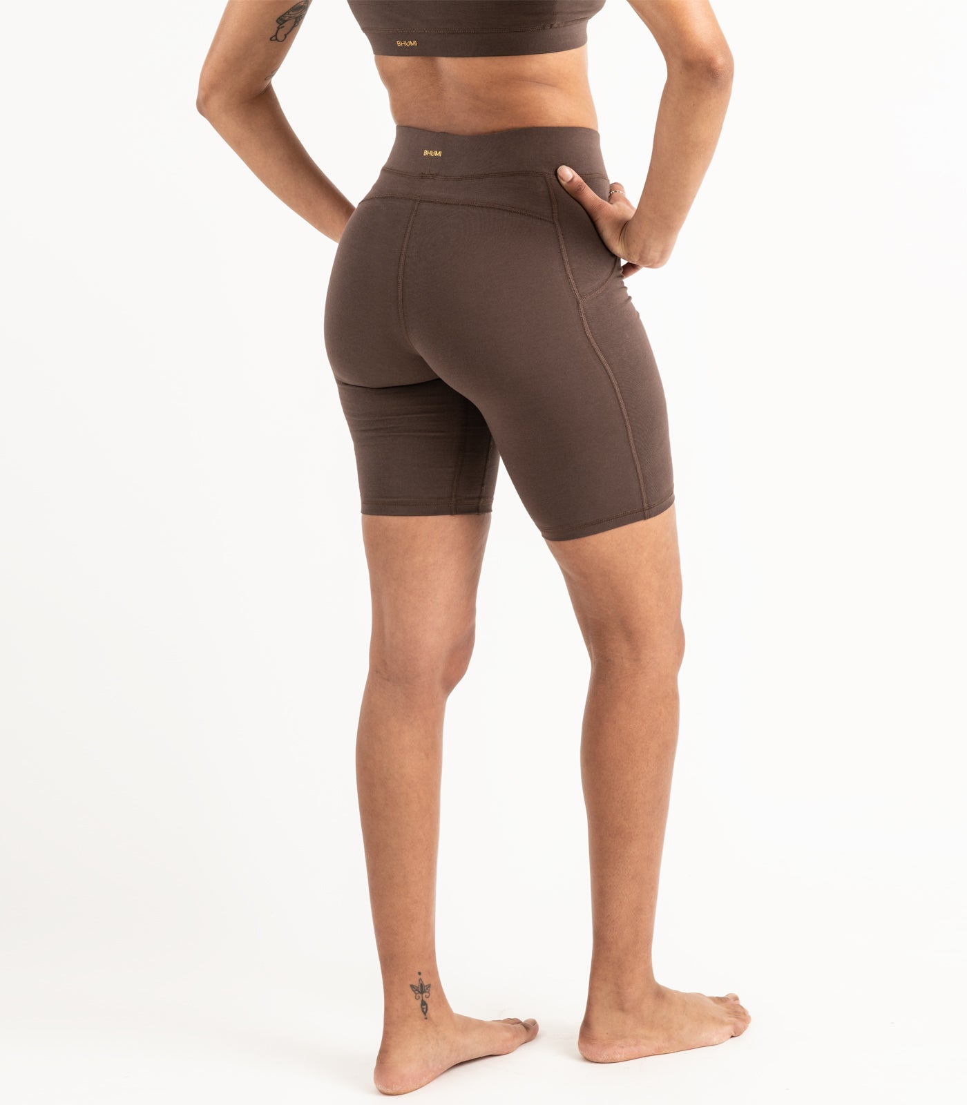 Long Bike Shorts - Chocolate Martini