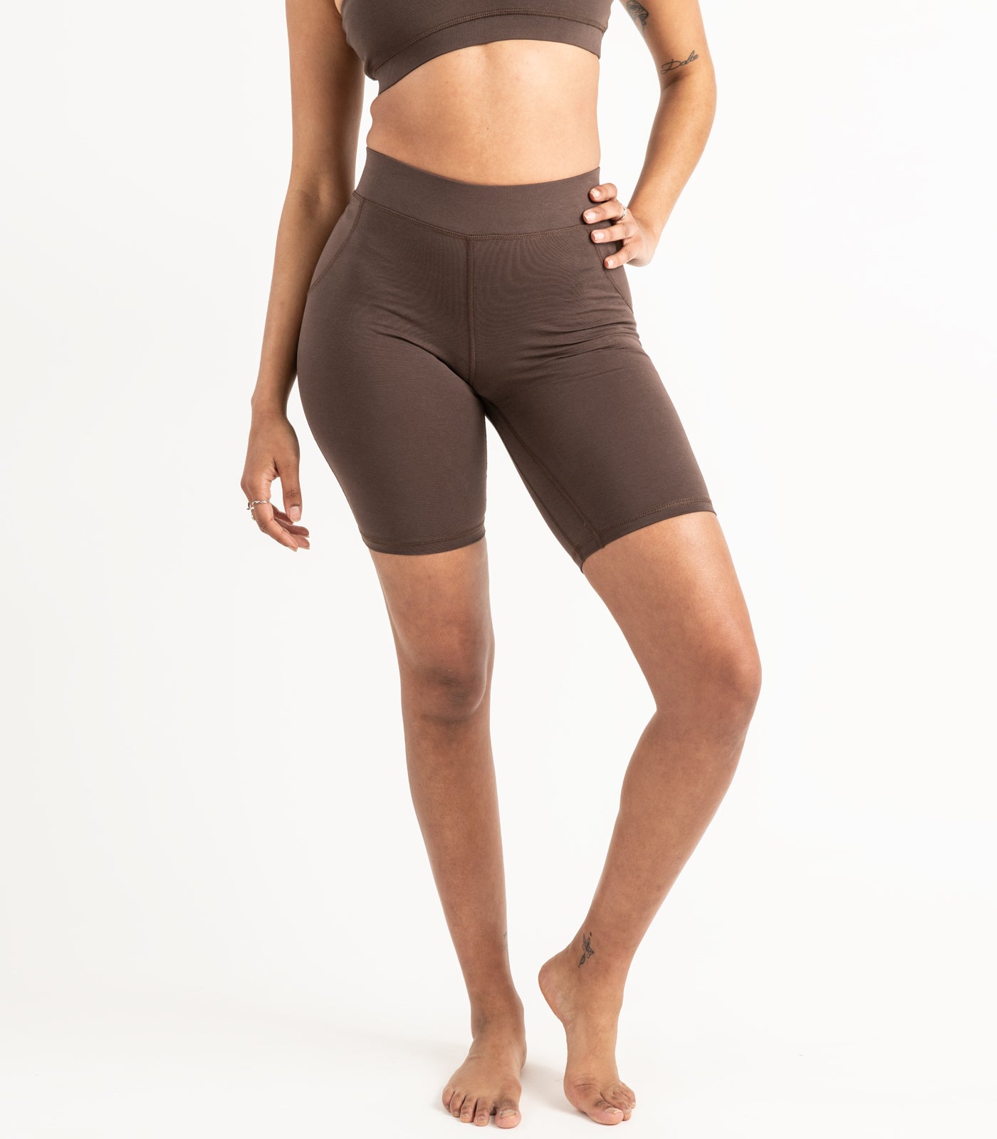 Long Bike Shorts - Chocolate Martini