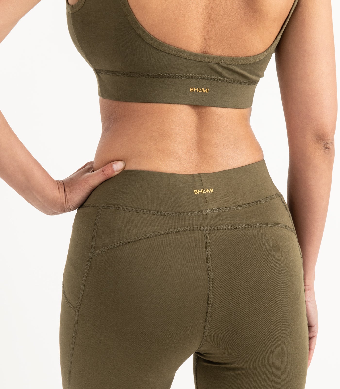 Long Bike Shorts - Dark Olive