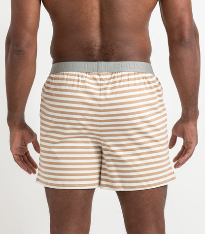 Bhumi Organic Cotton - Original Boxers (2 Pack) - Tan Stripe