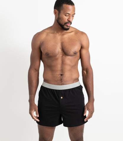 Bhumi Organic Cotton - Original Boxers (2 Pack) - Black