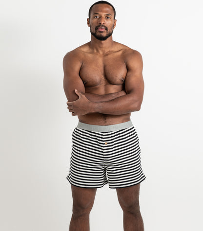 Bhumi Organic Cotton - Original Boxers (2 Pack) - Black Stripe