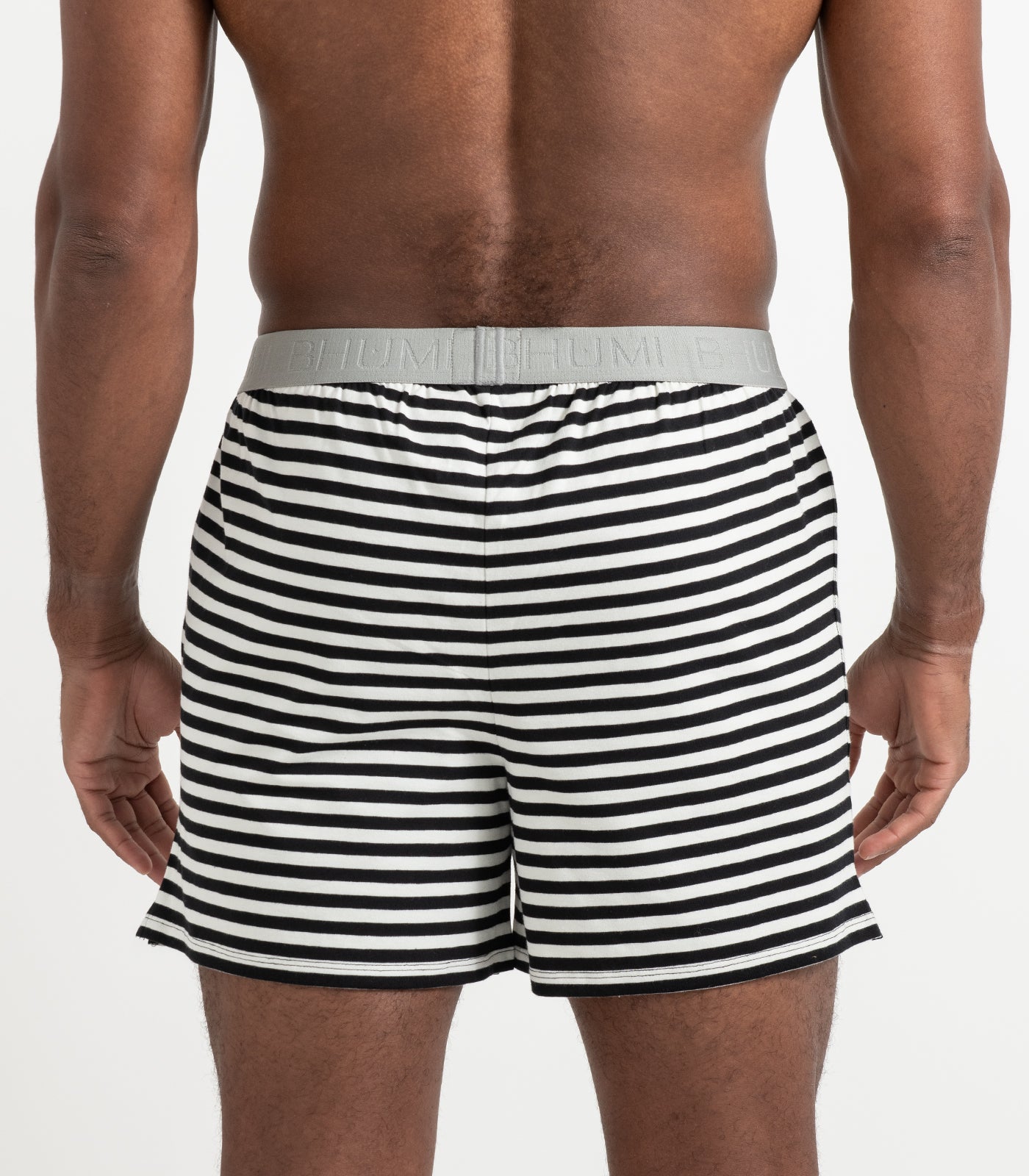 Bhumi Organic Cotton - Original Boxers (2 Pack) - Black Stripe