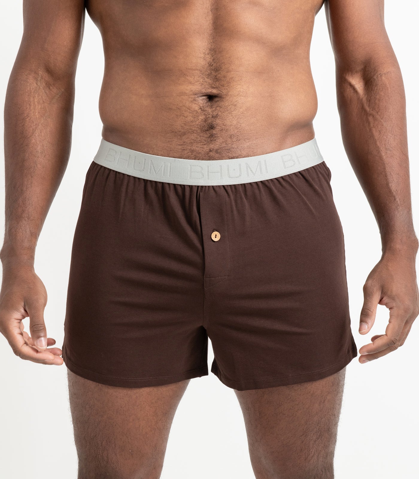 Bhumi Organic Cotton - Original Boxers (2 Pack) - Coffee Bean