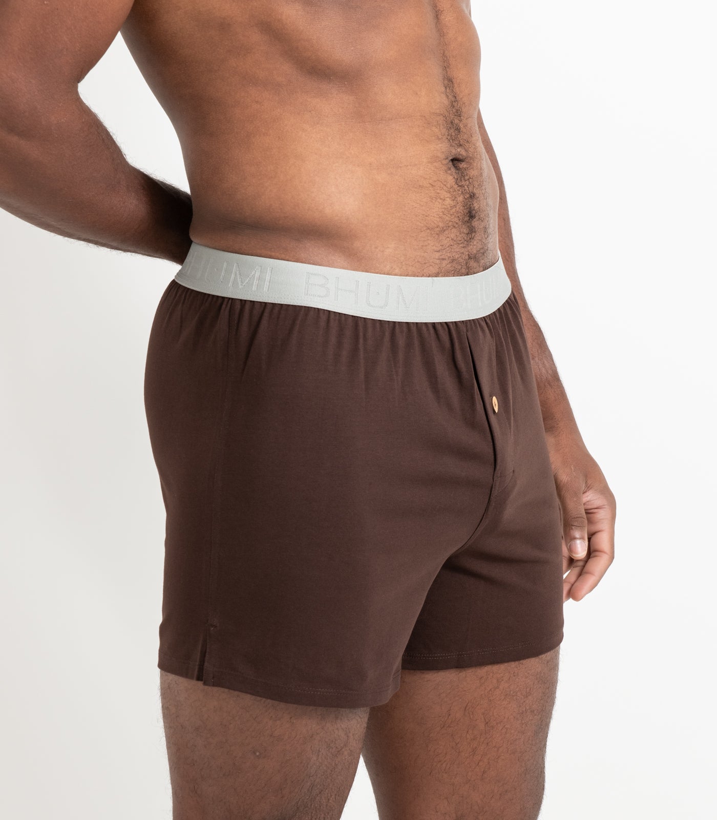 Bhumi Organic Cotton - Original Boxers (2 Pack) - Coffee Bean