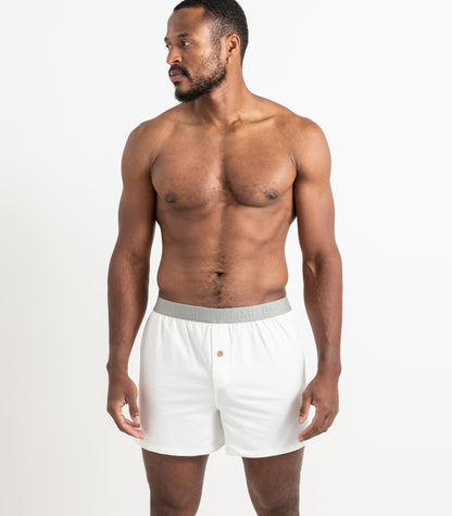 Bhumi Organic Cotton - Original Boxers (2 Pack) - White
