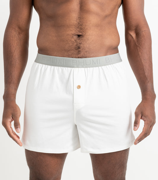 Bhumi Organic Cotton - Original Boxers (2 Pack) - White