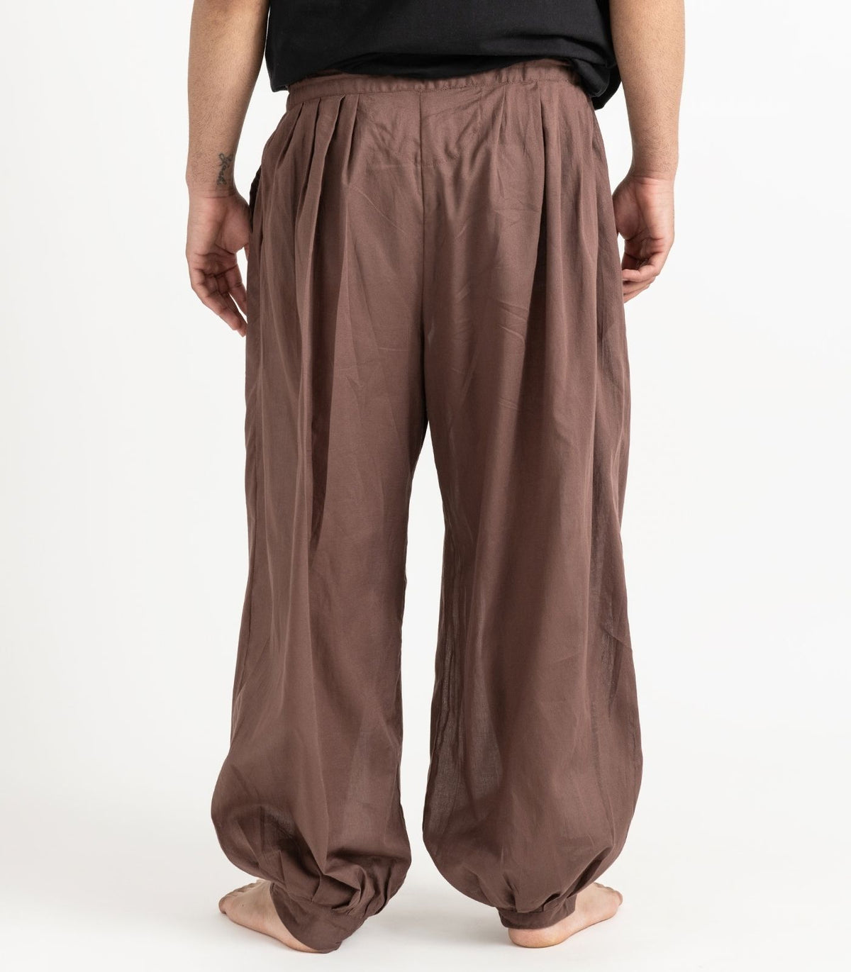 Organic Voile Breeze Harem Pants - Chocolate