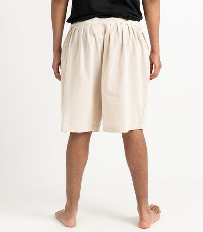 Organic Khadi Breeze Shorts - Natural