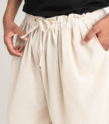 Organic Khadi Breeze Shorts - Natural