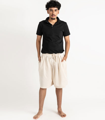 Organic Khadi Breeze Shorts - Natural