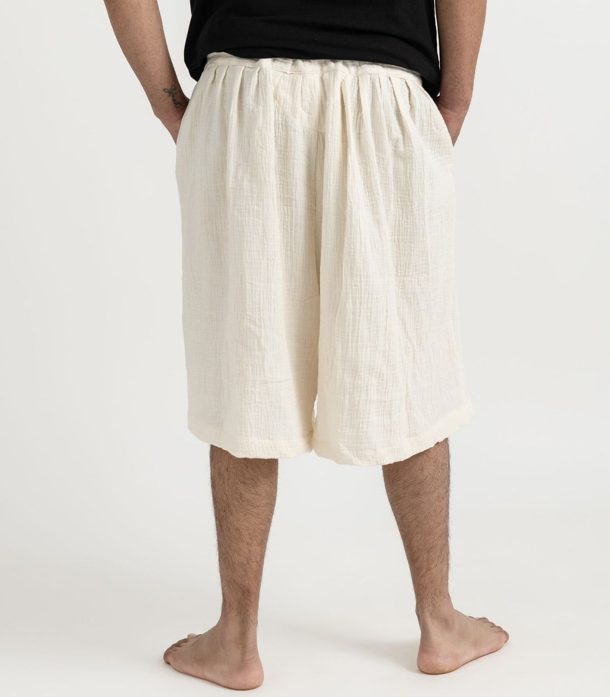 Organic Muslin Breeze Shorts - Natural