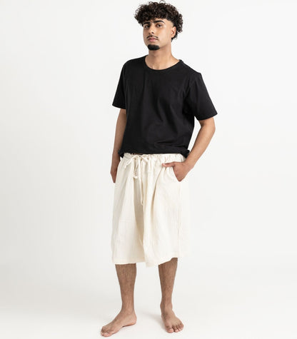 Organic Muslin Breeze Shorts - Natural
