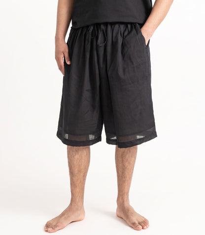 Organic Voile Breeze Shorts - Black