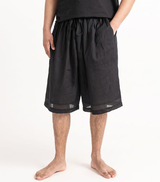 Organic Voile Breeze Shorts - Black