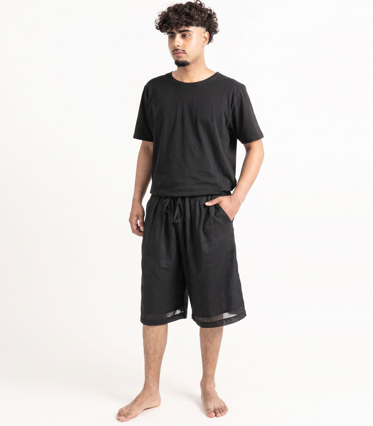 Organic Voile Breeze Shorts - Black
