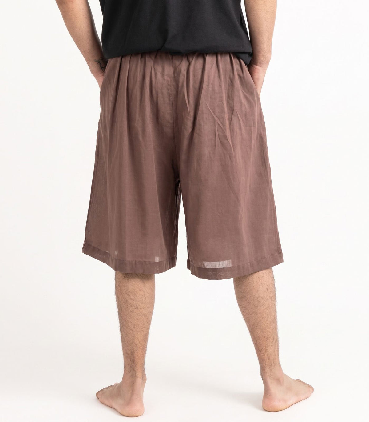 Organic Voile Breeze Shorts - Chocolate