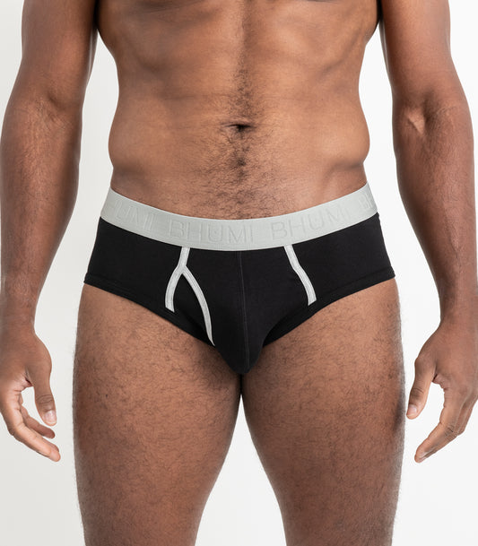 Bhumi Organic Cotton - The Original Briefs (2 Pack) - Black