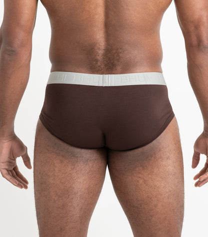 Bhumi Organic Cotton - The Original Briefs (2 Pack) - Coffee Bean