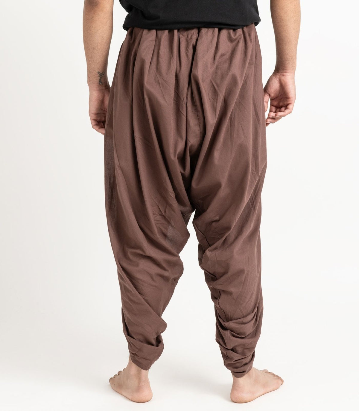 Organic Voile Dhoti Pants - Chocolate