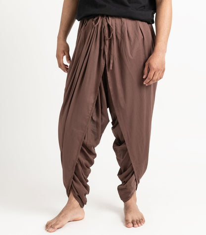 Organic Voile Dhoti Pants - Chocolate