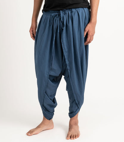 Organic Voile Dhoti Pants - Indigo