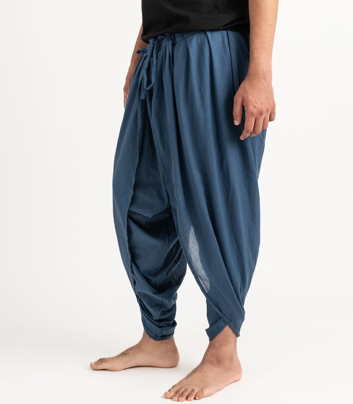 Organic Voile Dhoti Pants - Indigo
